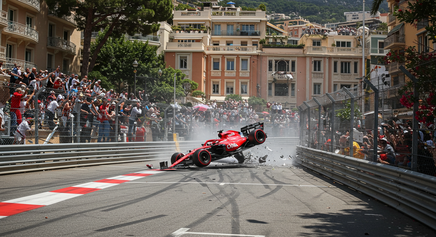 Kimi Antonelli suffers early Monaco qualifying exit after shunt RacingNews365 Kimi Antonelli Crashes Out Early in Monaco Qualifying
