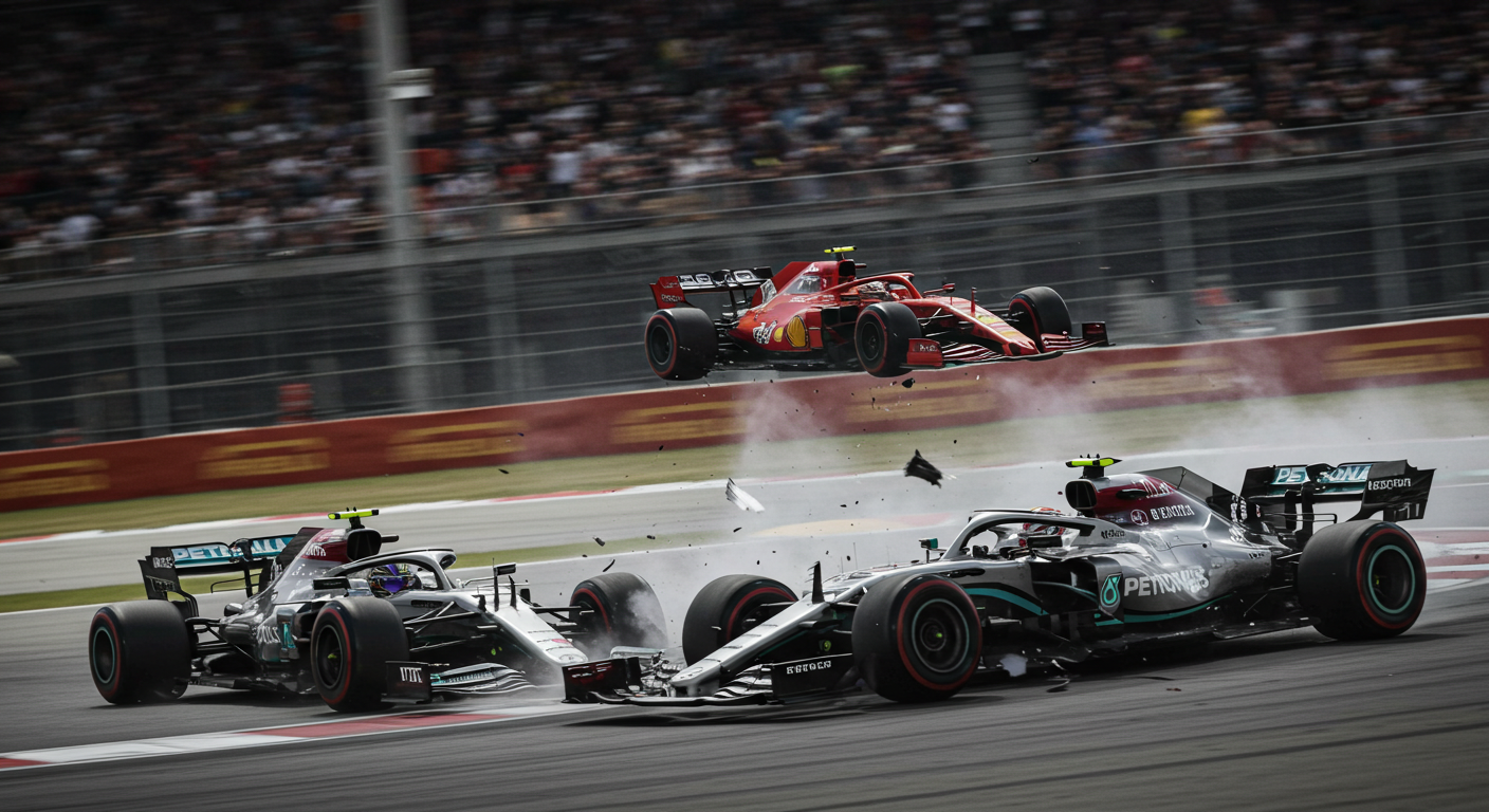 Lewis Hamilton involved in late crash drama as Charles Leclerc remains driver to beat RacingNews365 Lewis Hamilton's Late Crash Drama as Charles Leclerc Dominates