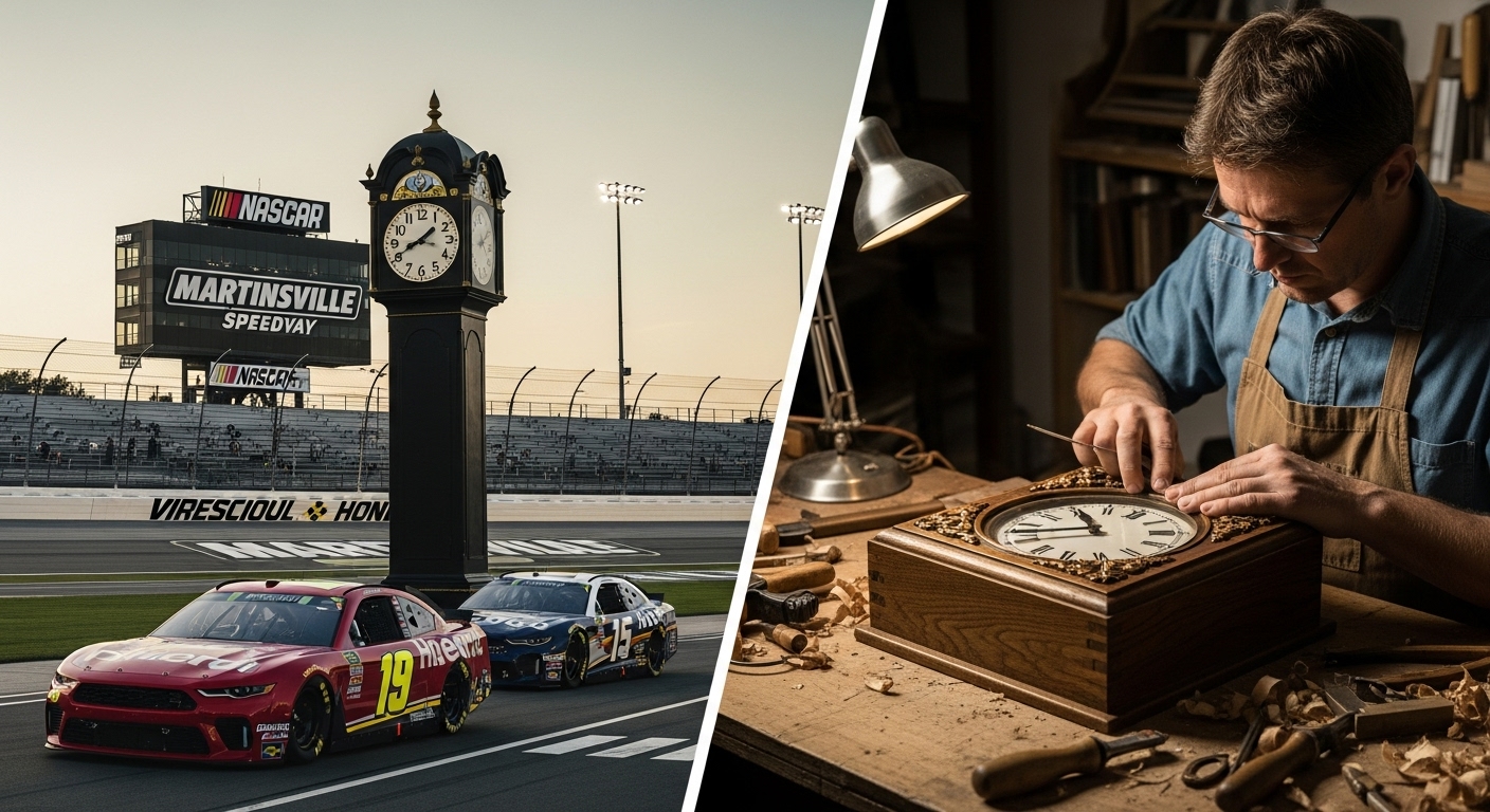 Company that makes NASCAR Martinsville grandfather clock set to close Iconic NASCAR Martinsville Grandfather Clock Maker to Shut Down