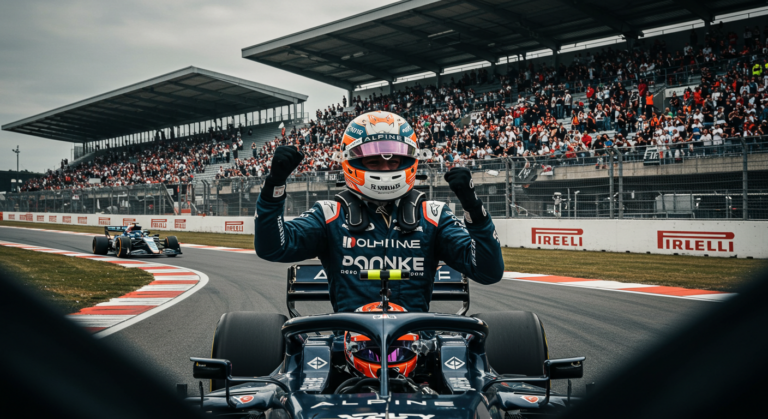 Pierre Gasly proud of unreal Silverstone race as he bags Alpines best result of the year with P6 Gasly Celebrates Incredible Silverstone Race After Strong P6 Finish