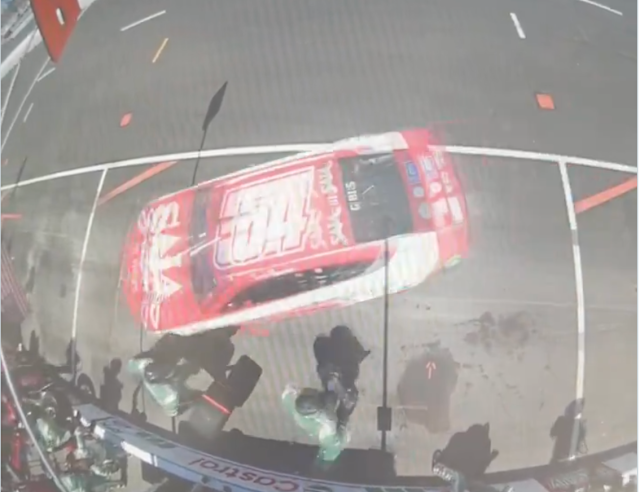 there was a mid race fight on pit row during nascar at sonoma Intense Pit Road Clash Between Nos. 6 and 54 Crews at Sonoma