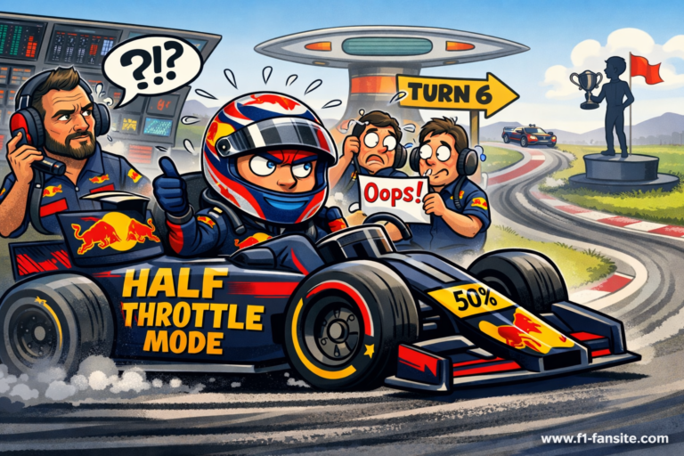 half throttle full drama verstappens race amid red bull turmoil Max Verstappen Voices Frustration: ‘I Have No Clue What Red Bull Is Doing’