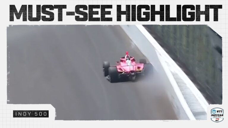 katherine legge keeps hammer down after contact with wall in indy Katherine Legge’s Double Duty Ends in Heartbreaking Early Indy 500 Crash