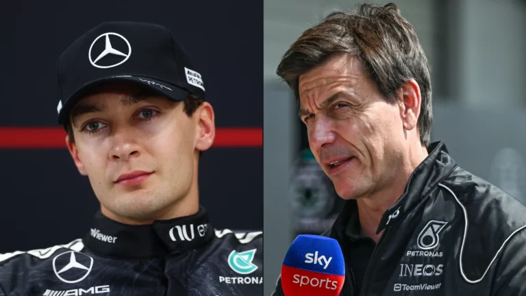 toto wolff explains why george russell will have a disadvantage Toto Wolff Vows to Make George Russell’s Life Tough on Track