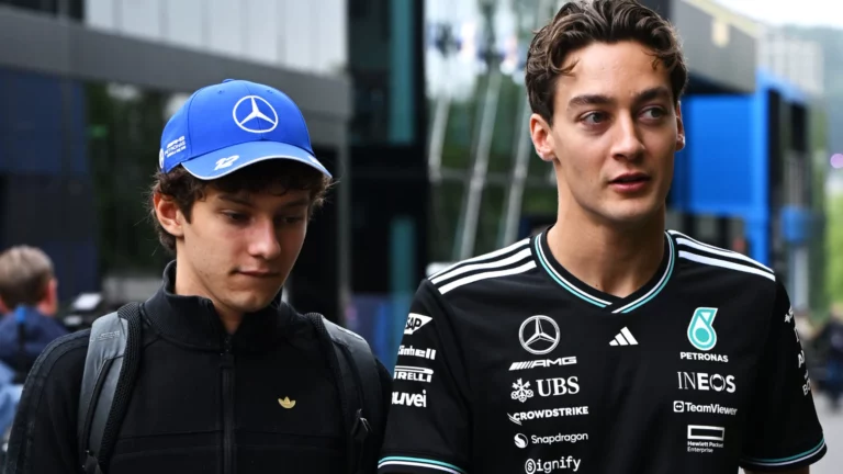 george russell and kimi antonelli offer update on mercedes Kimi Antonelli Shares George Russell’s Concern Over Toto Wolff