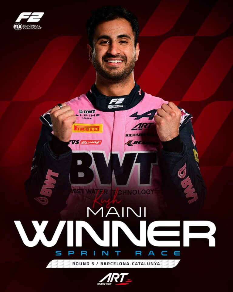 lets go kush kush maini claims victory in the barcelona Kush Maini Secures Thrilling Win in Barcelona Sprint Race