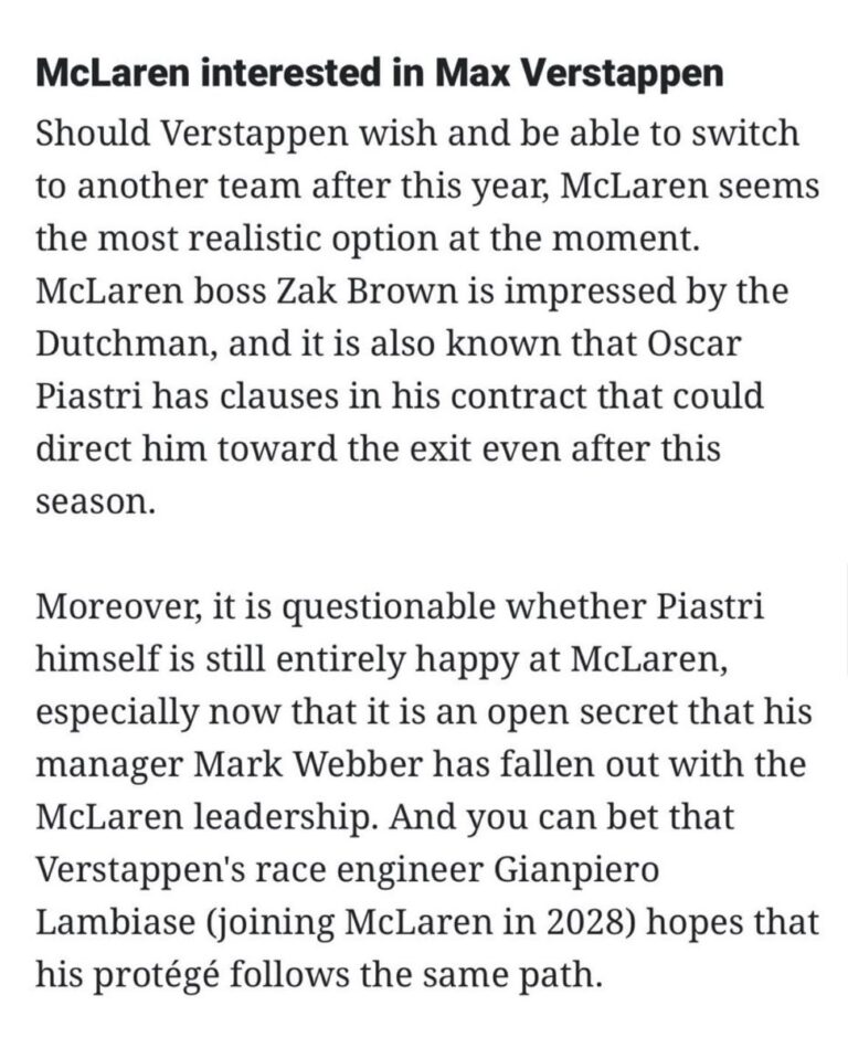 nini scuderiafemboy posts and replies x Max Verstappen’s Manager Issues Strong Denial on McLaren Move