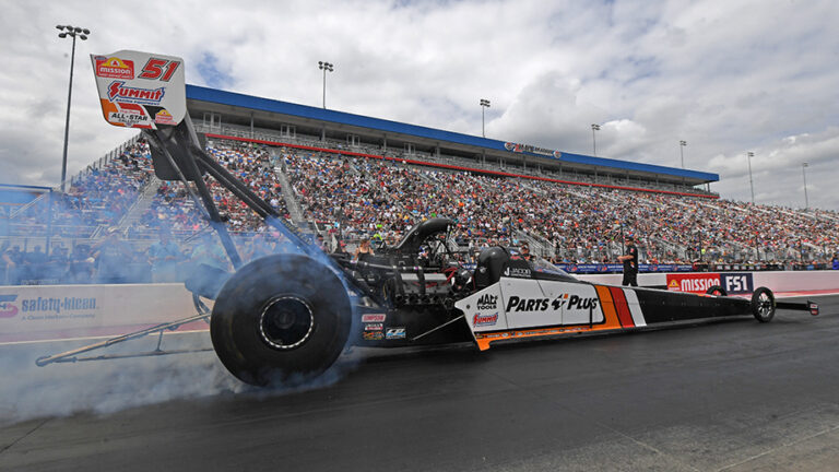 top fuels clay millican after more chicago magic at route 66 Top Fuel’s Clay Millican Counts on Positive Energy to Win NHRA Nationals