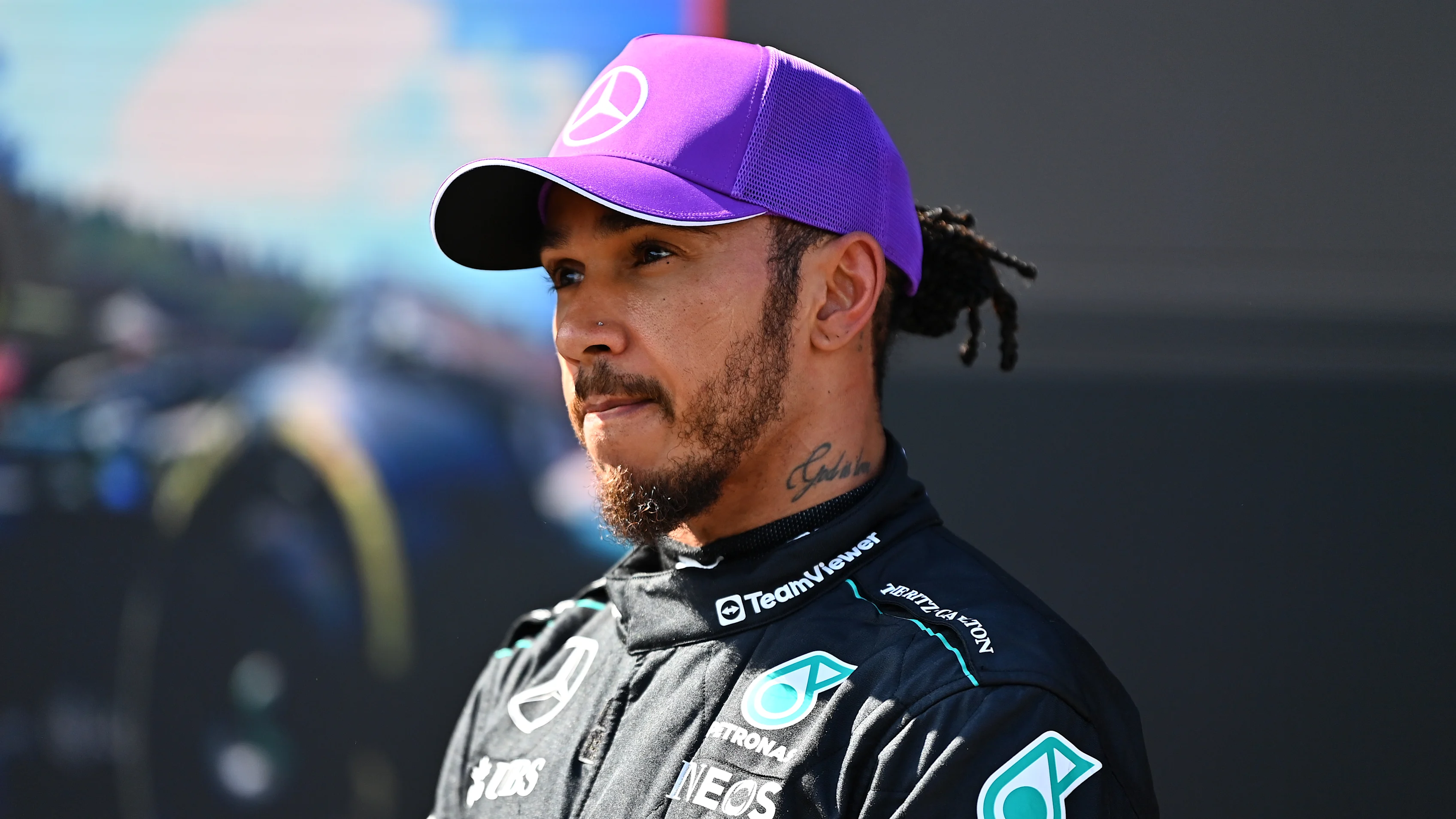 Lewis Hamilton celebrates victory at Spa-Francorchamps
