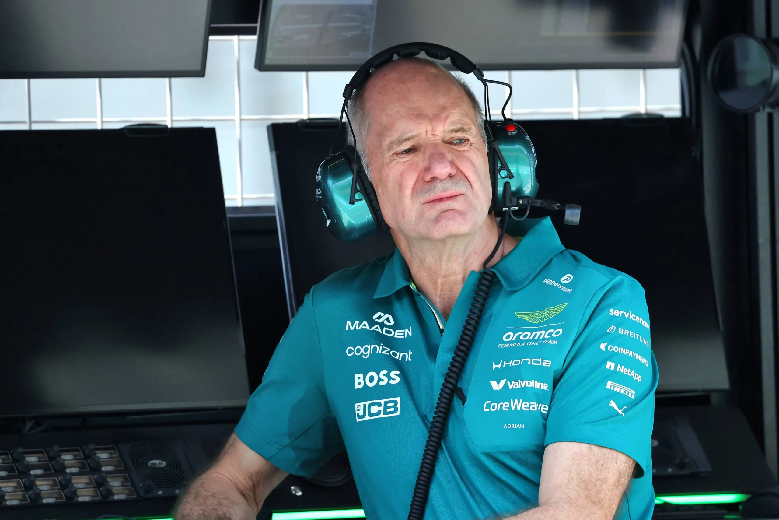 adrian newey addresses the media ahead of the british gp scaled Newey Reveals Shocking Failure, Upgrade Strategy, and Honda Vibration Issues