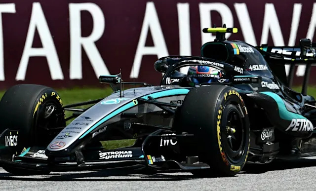 George Russell and Mercedes in recent action