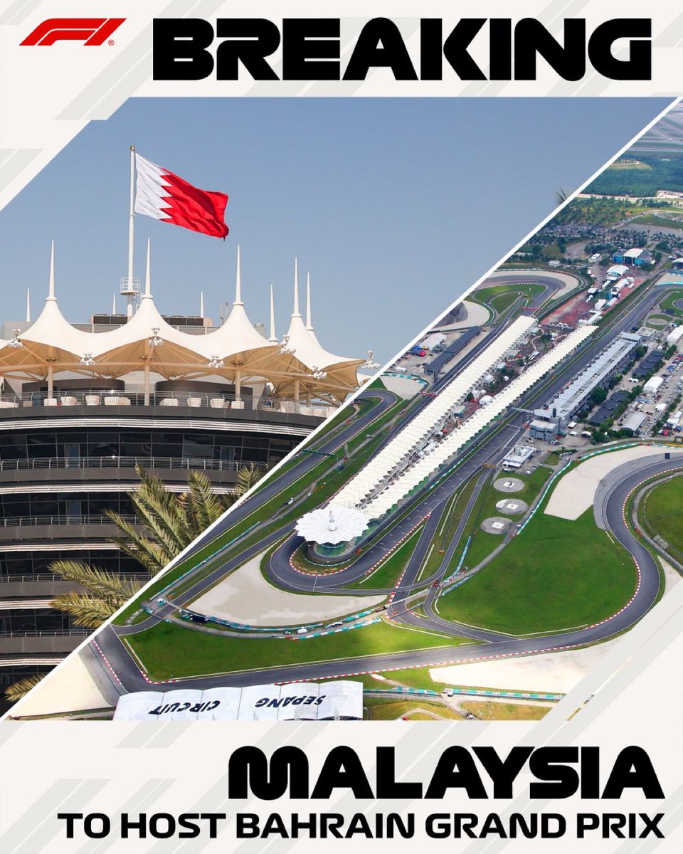 bahrains formula 1 race is relocating to malaysias sepang Exciting Shift: F1's Bahrain GP Set to Take Place in Malaysia