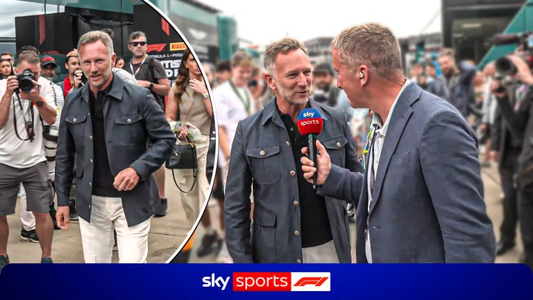 Former Red Bull team principal Christian Horner in the F1 paddock