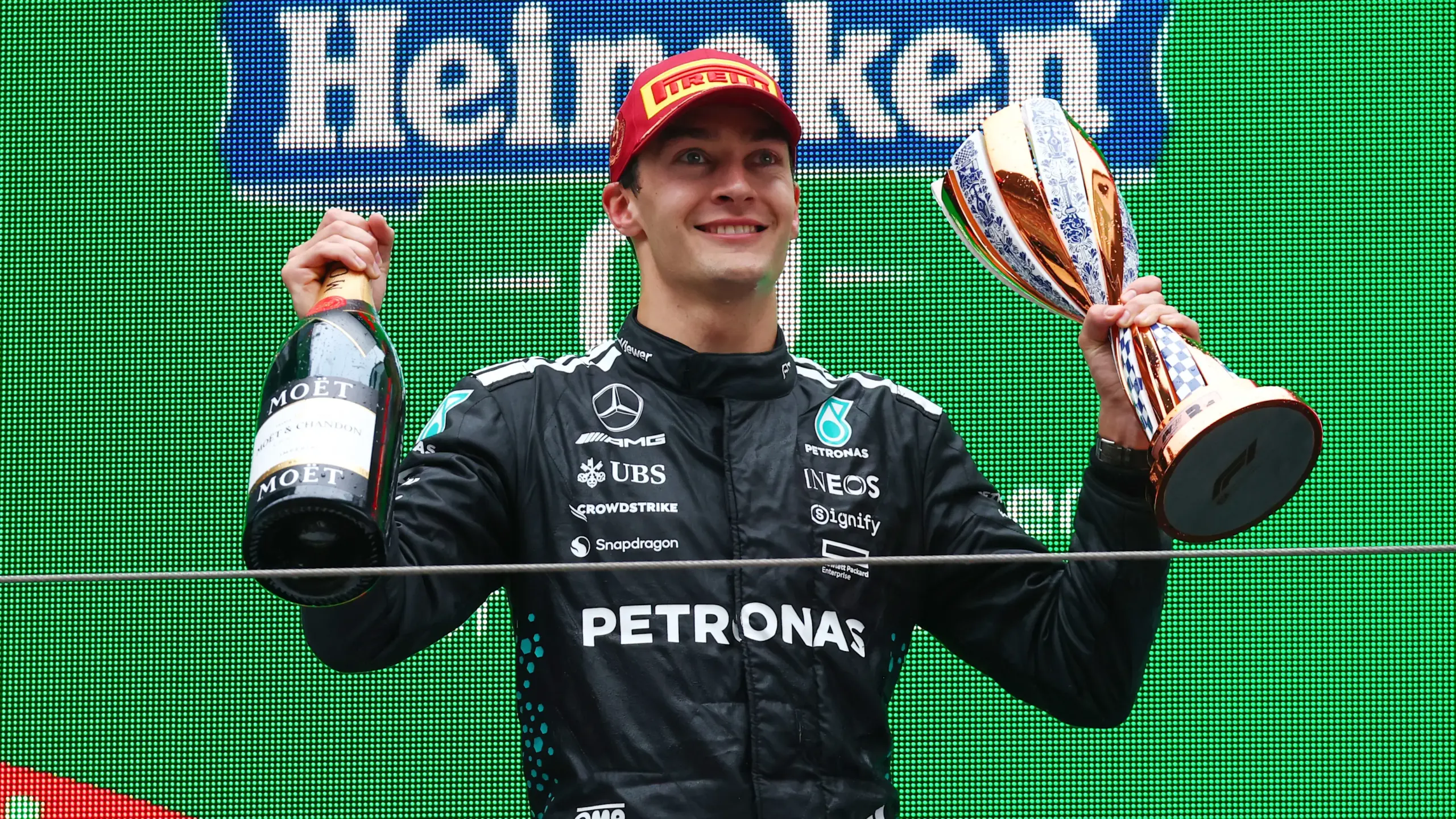 George Russell Credits Silverstone 'Luck' for Saving His Podium Spot 1 george russell overjoyed with one of my best weekends in f1 scaled George Russell Credits Silverstone 'Luck' for Saving His Podium Spot