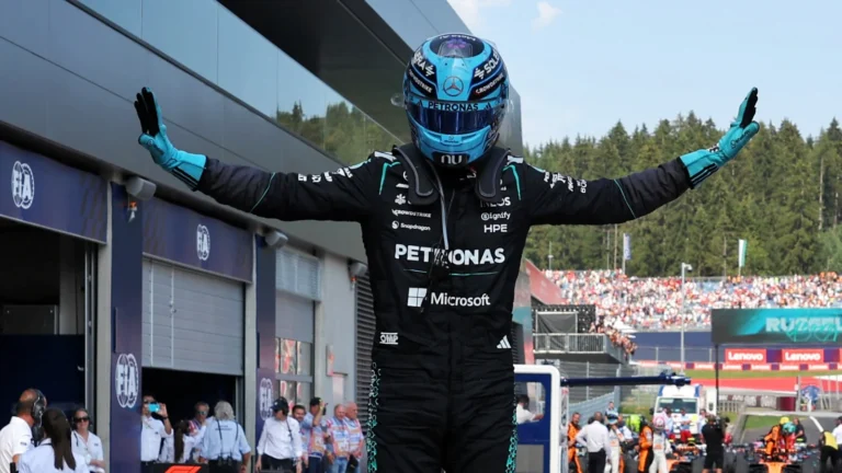 george russell resists max verstappen challenge in austria to George Russell Sends Strong ‘Fortunate’ Signal as F1 Title Dreams Live On