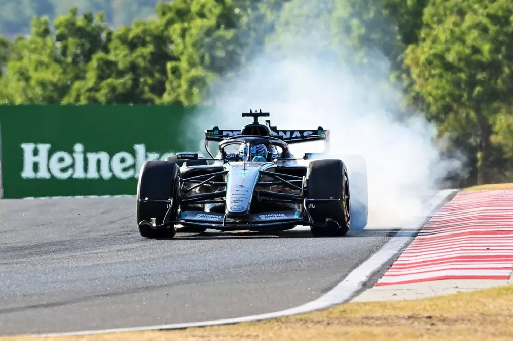 Mercedes Reveal Key Reasons for Russell’s Drop from P6 to P21 in Hungary 3 George Russell charges back through the field at the Hungaroring