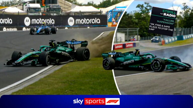 Lance Stroll Sparks Hungary Red Flag With Shocking Car Failure 10 hungarian gp aston martin driver lance stroll stops on track with Lance Stroll Sparks Hungary Red Flag With Shocking Car Failure