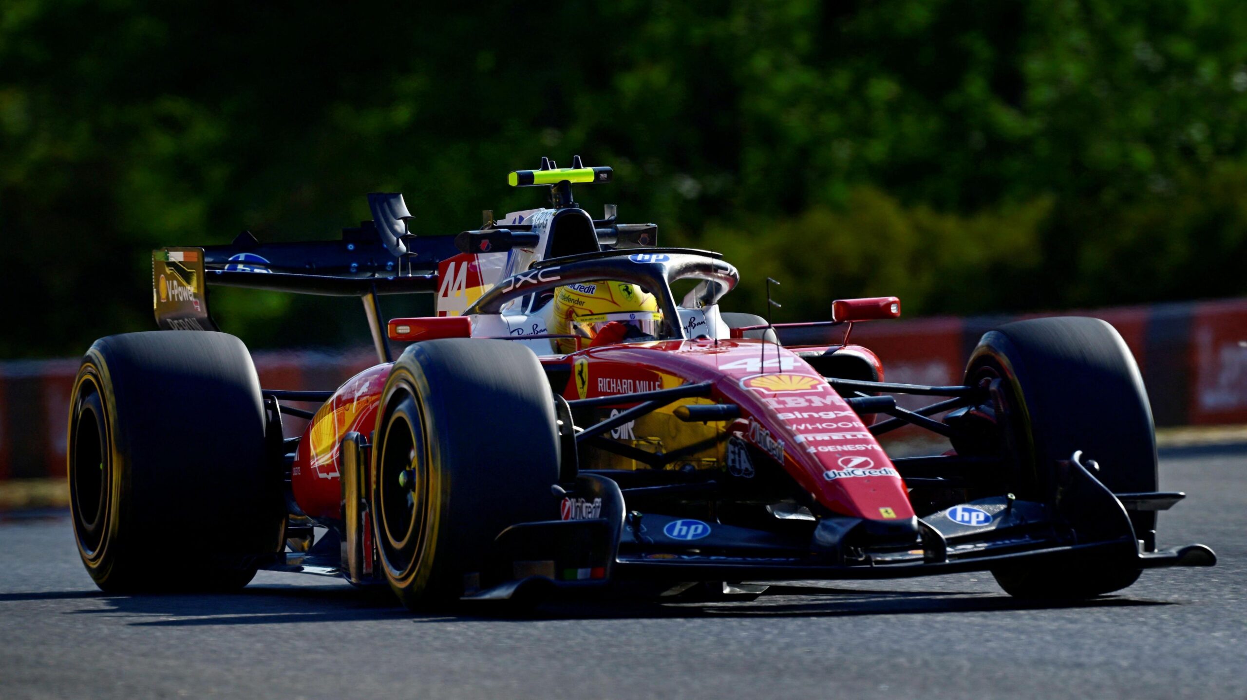 hungarian grand prix lewis hamilton leads charles leclerc in scaled Hungaroring and FIA Rush Overnight Track Fixes After F1 Drivers Raise Safety Alarm