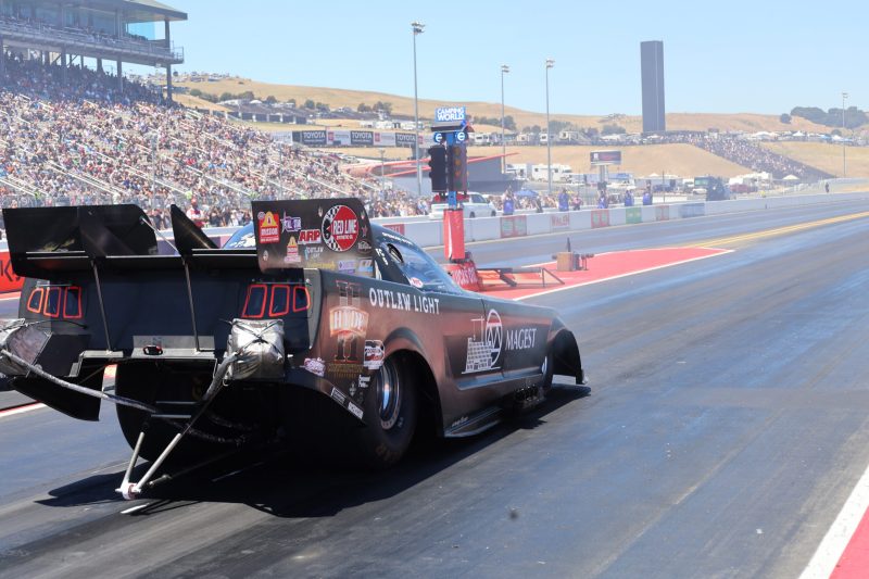 Hyde&rsquo;s Magest-backed Funny Car during the Sonoma weekend