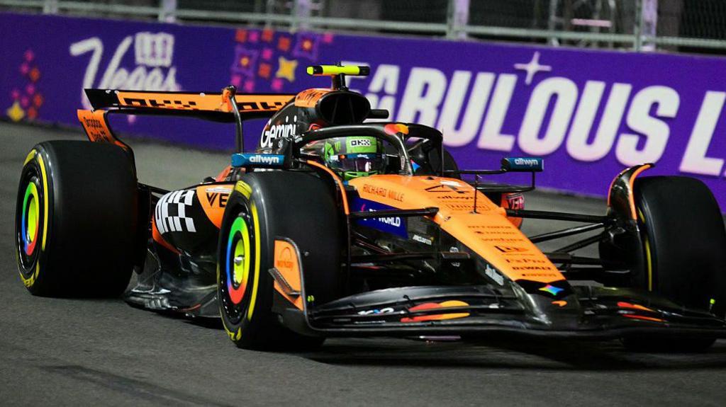 Lando Norris on track during a recent F1 weekend