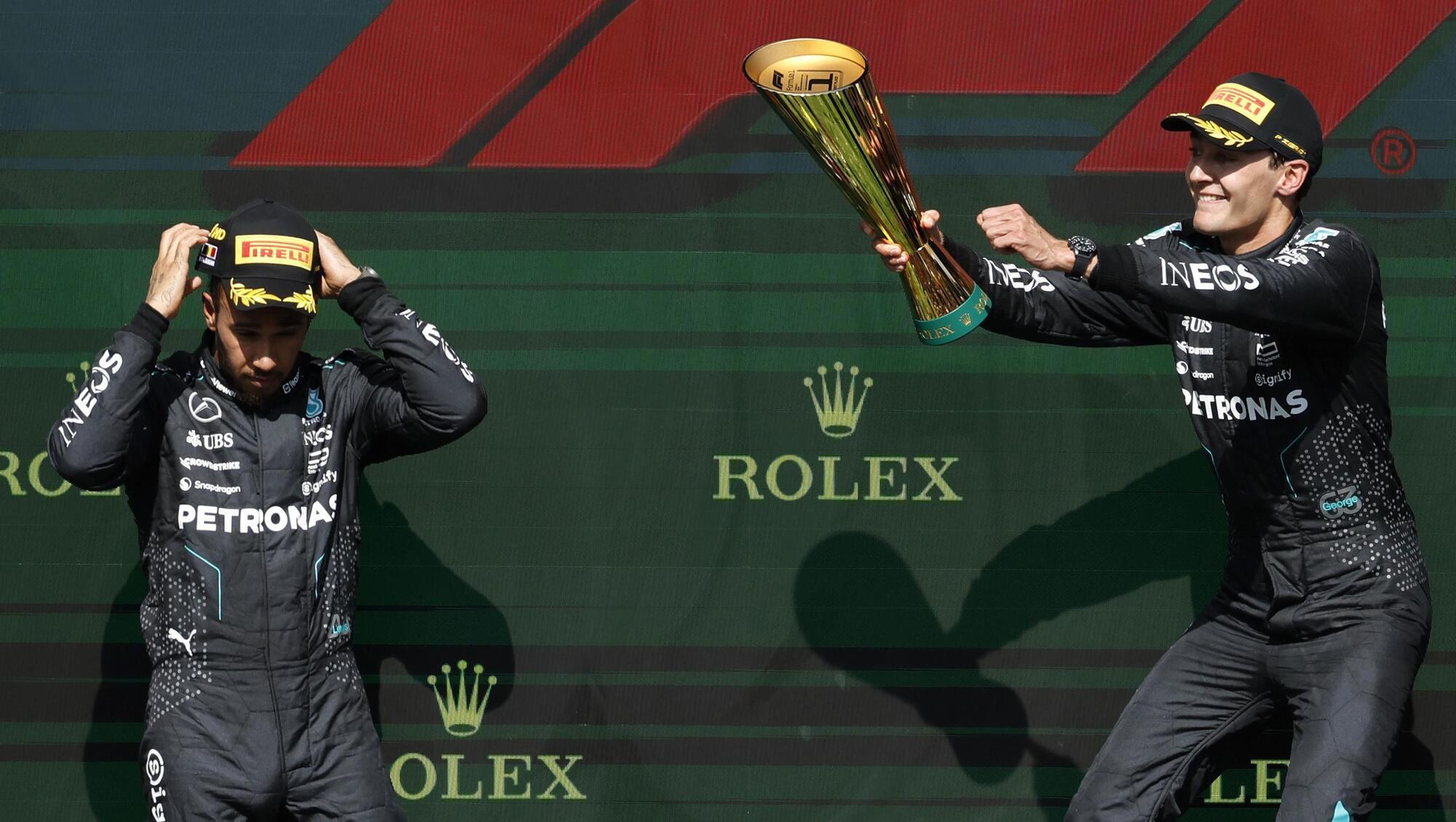 lewis hamilton awarded victory at belgian gp with george russell Lewis Hamilton Demands Better Job to Boost Belgian GP Victory Chances
