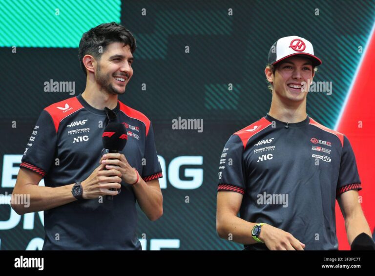 ollie bearman and esteban ocon hi res stock photography and images Haas Drivers Reveal Bold Take on Hungarian GP Outcome