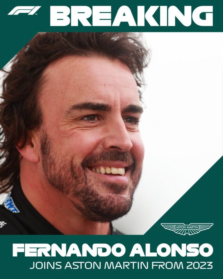 breaking fernando alonso will join aston martin from 2023 on a Fernando Alonso’s Stunning Three-Second Claim Ends Aston Martin Wait