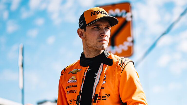 christian lundgaard continues to shape arrow mclaren car to his style Christian Lundgaard Impresses with Breakthrough Oval Racing Skills