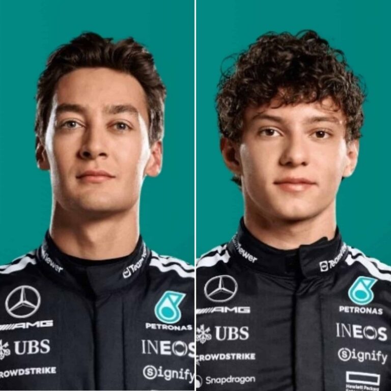 george russell vs kimi antonelli f1salariescom 'Very aggressive' Kimi Antonelli hailed to rise like George Russell