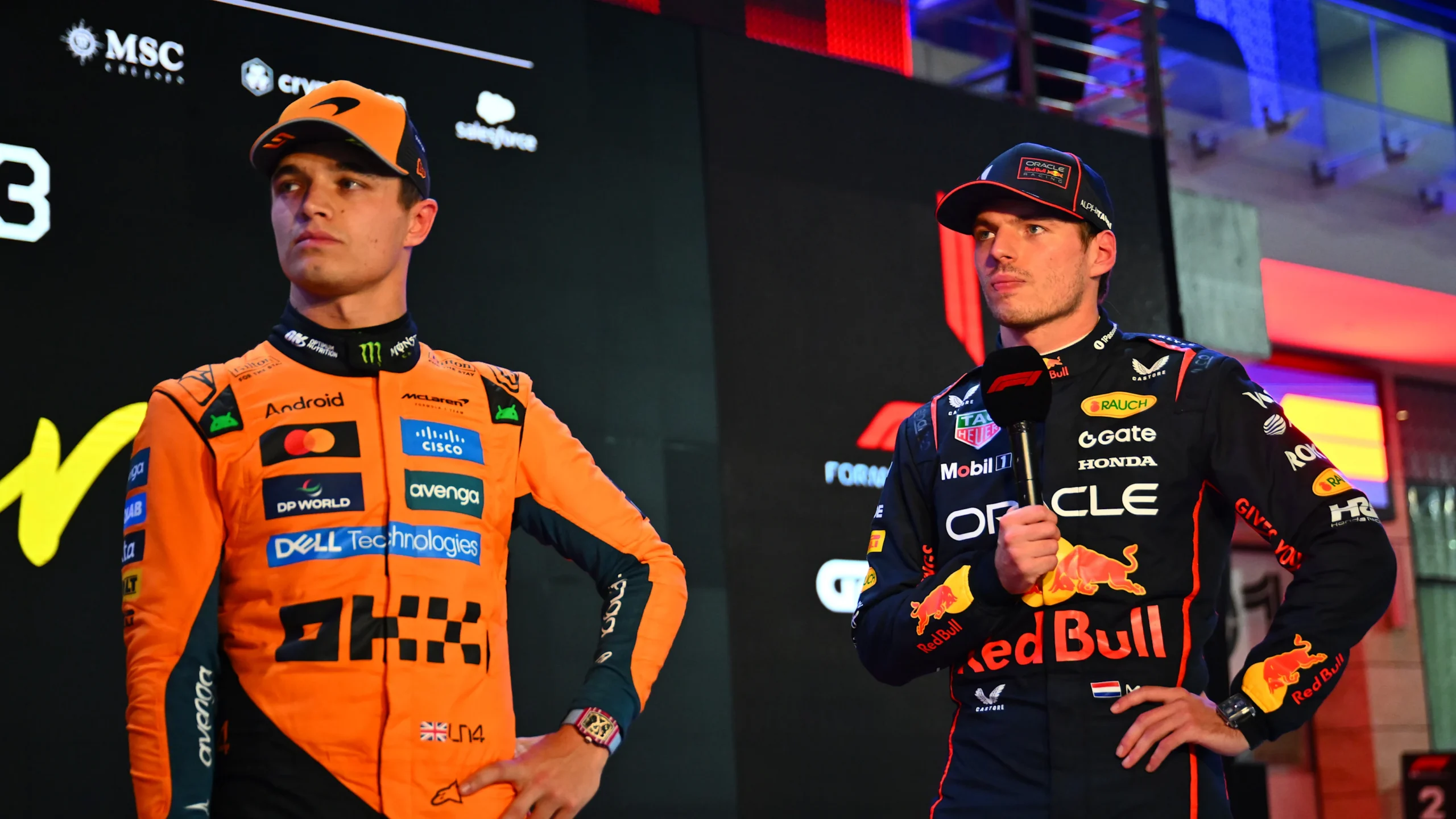lando norris accuses max verstappen of talking nonsense over scaled Lando Norris Challenges Max Verstappen With Claim of Being ‘Better Driver’