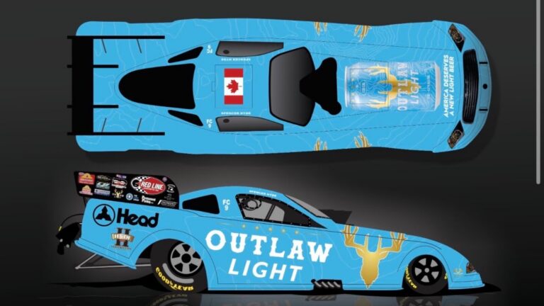 Spencer Hyde Unveils Powerful Outlaw Beer Funny Car at Brainerd 1 spencer hyde to debut outlaw beer funny car in brainerd drag Spencer Hyde Unveils Powerful Outlaw Beer Funny Car at Brainerd