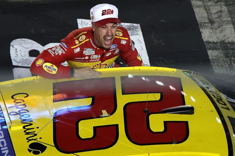 joey logano basks in boos after stealing nascar cup win at bristol Joey Logano Revels in Boos After Controversial NASCAR Bristol Win