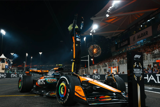 Graphic accompanying FervoGear coverage of McLaren Racing's financial achievements.