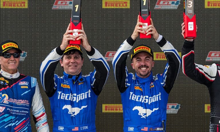 muniz first pro win couldnt have come at a better time Frankie Muniz Clinches Thrilling GT4 America Victory with Tyler Stone at Barber