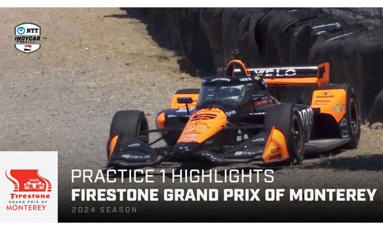 practice 1 highlights firestone grand prix of monterey at laguna seca Alex Palou Powers Ahead to Lead Laguna Seca Practice Session