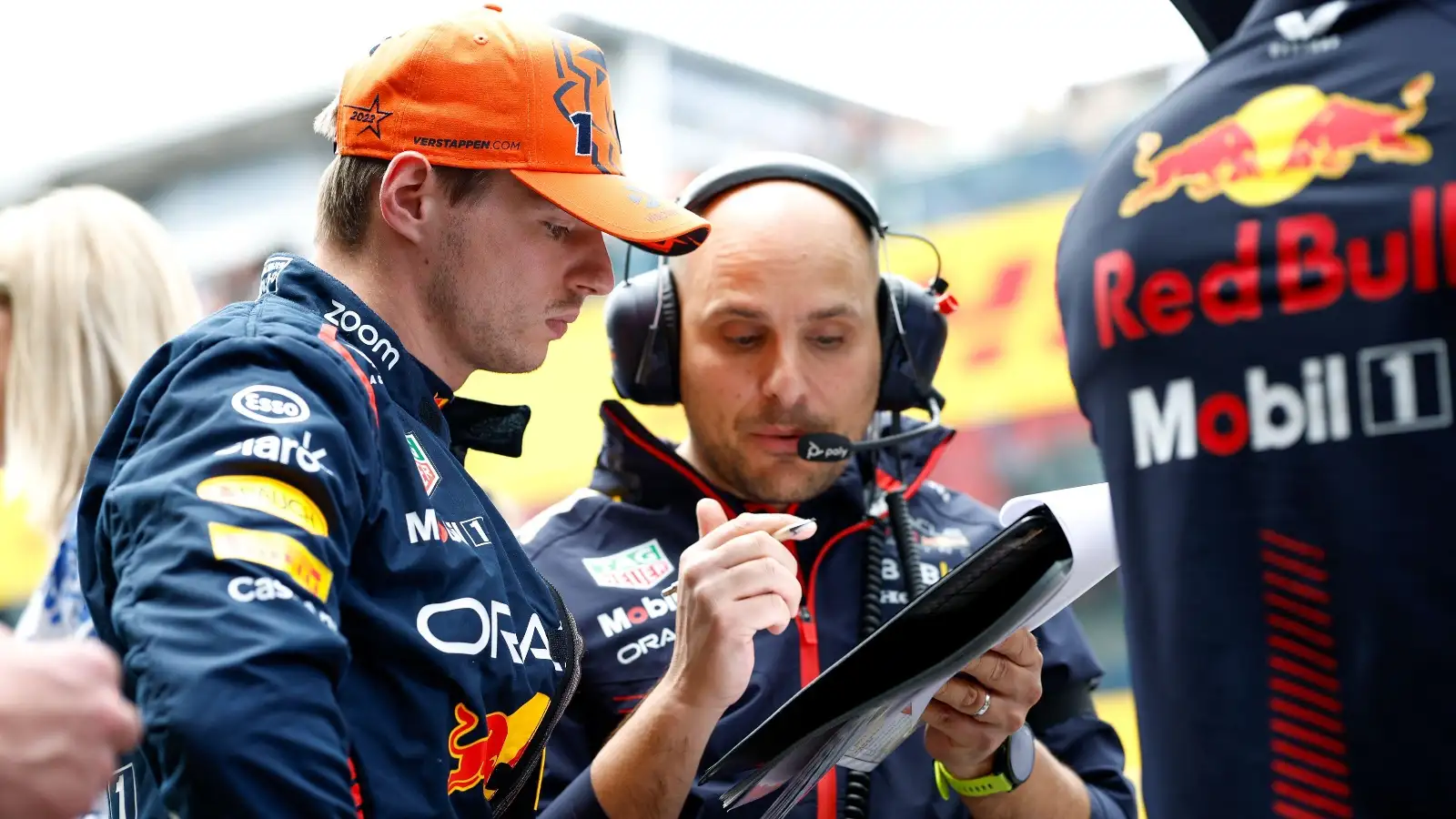 Red Bull pit wall coordinating with Max Verstappen after Dutch Grand Prix incident