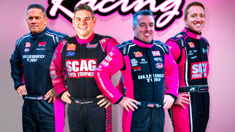 scag racing goes pink for nhra midwest nationals in support of SCAG Racing Shines in Pink at NHRA Midwest Nationals for Breast Cancer Awareness