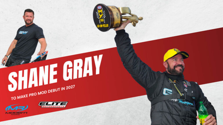 shane gray returns to nhra competition in 2027 Shane Gray Ready for Pro Mod Debut at NHRA U.S. Nationals with Elite Motorsports
