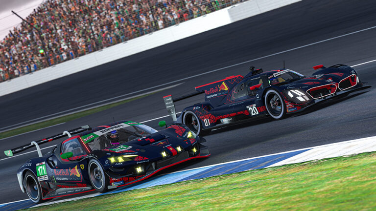 team redline sweeps both classes in imsa esports return to Rasmussen and Boulle Secure Thrilling LMP2 Win at Indianapolis with Smart Fuel Strategy