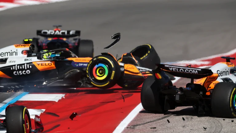 lando norris and oscar piastri share reactions to lap 1 collision Heartbreaking Last-Lap Crash as Lando Norris Takes Out Oscar Piastri