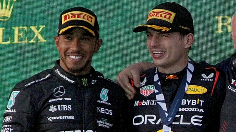max verstappen rivalry with lewis hamilton has completely flipped Lewis Hamilton Targets Max Verstappen as Ferrari Strategy Emerges