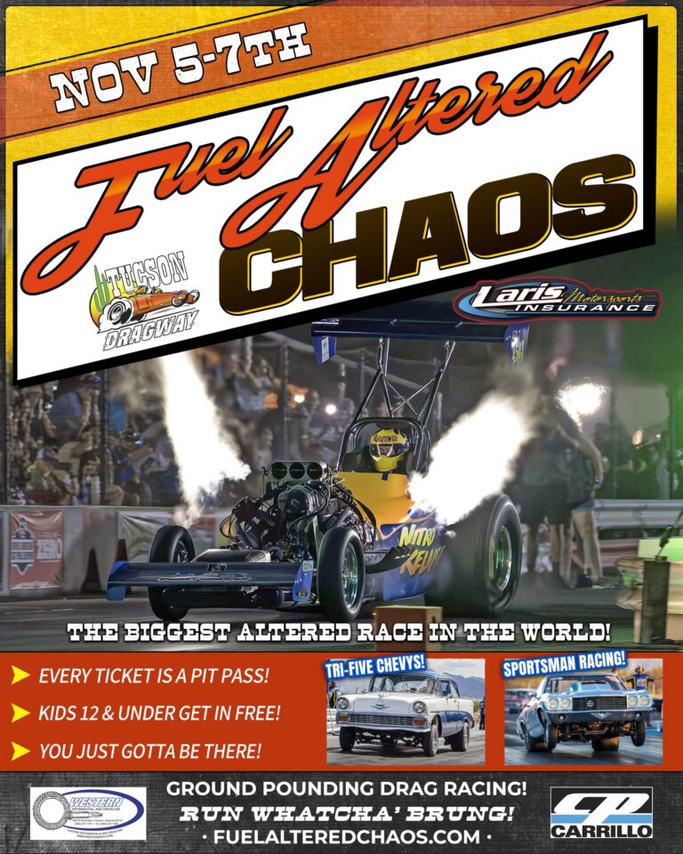 tucson dragway americas friendliest racetrack Fuel Altered CHAOS Gears Up to Dominate Tucson Dragway